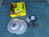 Bentley Gt Gtc Flying Spur rear Textar rotor brakes brake pads set #4926