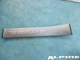 Bentley Continental Flying Spur left rear door sill trim emblem plate