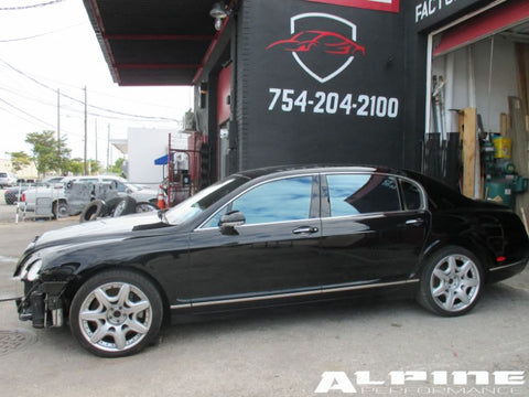 Bentley Continental Flying Spur fuel gas tank tested