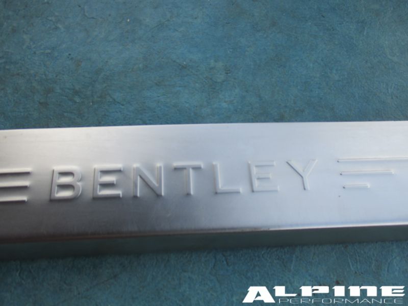 Bentley Continental Flying Spur left Front door sill trim emblem plate