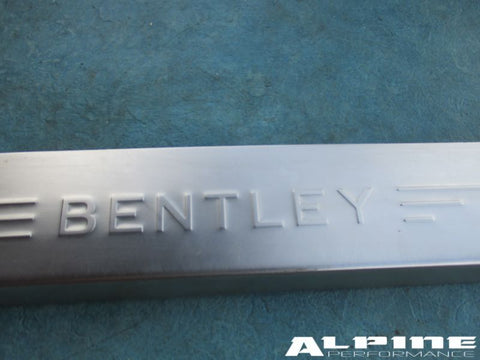 Bentley Continental Flying Spur left Front door sill trim emblem plate