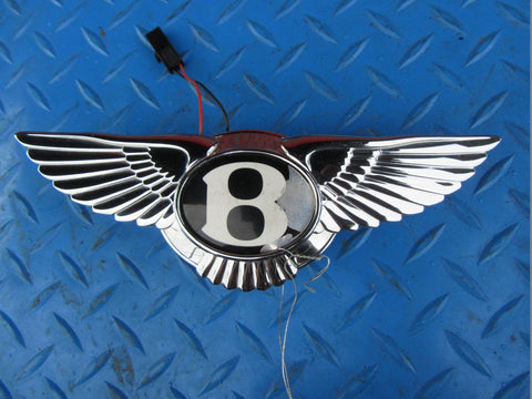 Bentley Continental Flying Spur GT GTC Mulsanne trunk emblem wings switch #1153