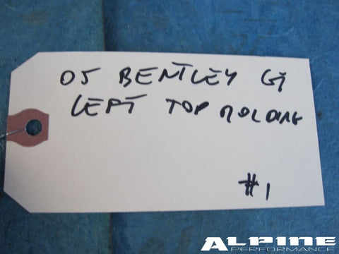 Bentley continental GT left top molding