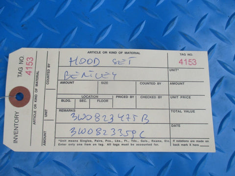 Bentley Continental GT Gtc Flying Spur hood shocks lift support #4153