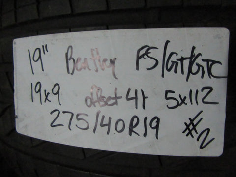 19" Bentley Flying Spur GT GTC chrome rim tire wheel #2