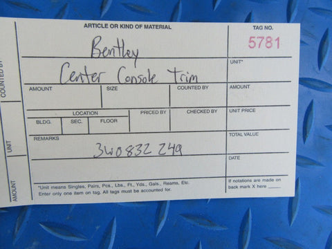 Bentley Flying Spur GT GTC center console trim bezel #5781