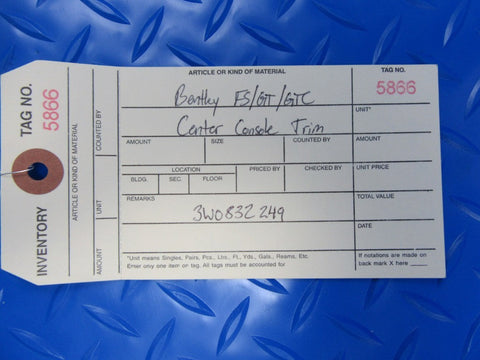 Bentley Flying Spur GT GTC center console wood trim #5866