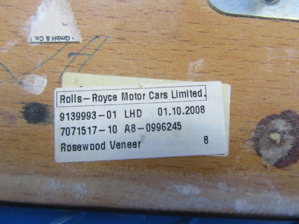 Rolls Royce Phantom Coupe Drophead dashboard radio wood trim #5936