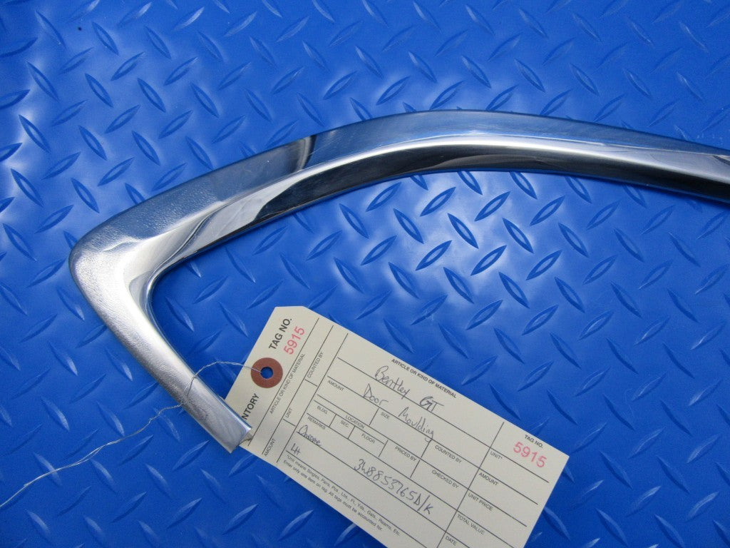 Bentley GT left rear quarter glass chrome trim #5915