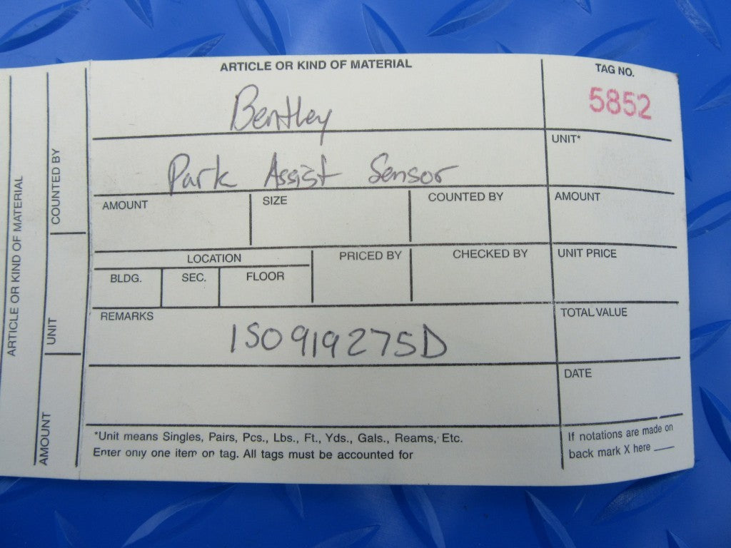 Bentley Flying Spur GT GTC parking distance sensor pdc #5852