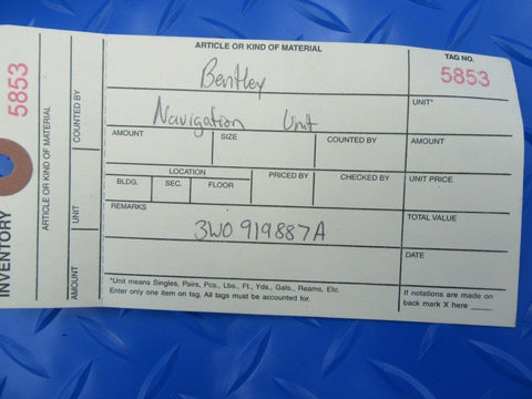 Bentley Flying Spur GT navigation GPS unit player #5853