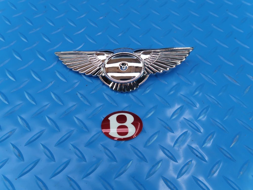 Bentley Continental Gtc Gt grille red B badge emblem crest wings #9848