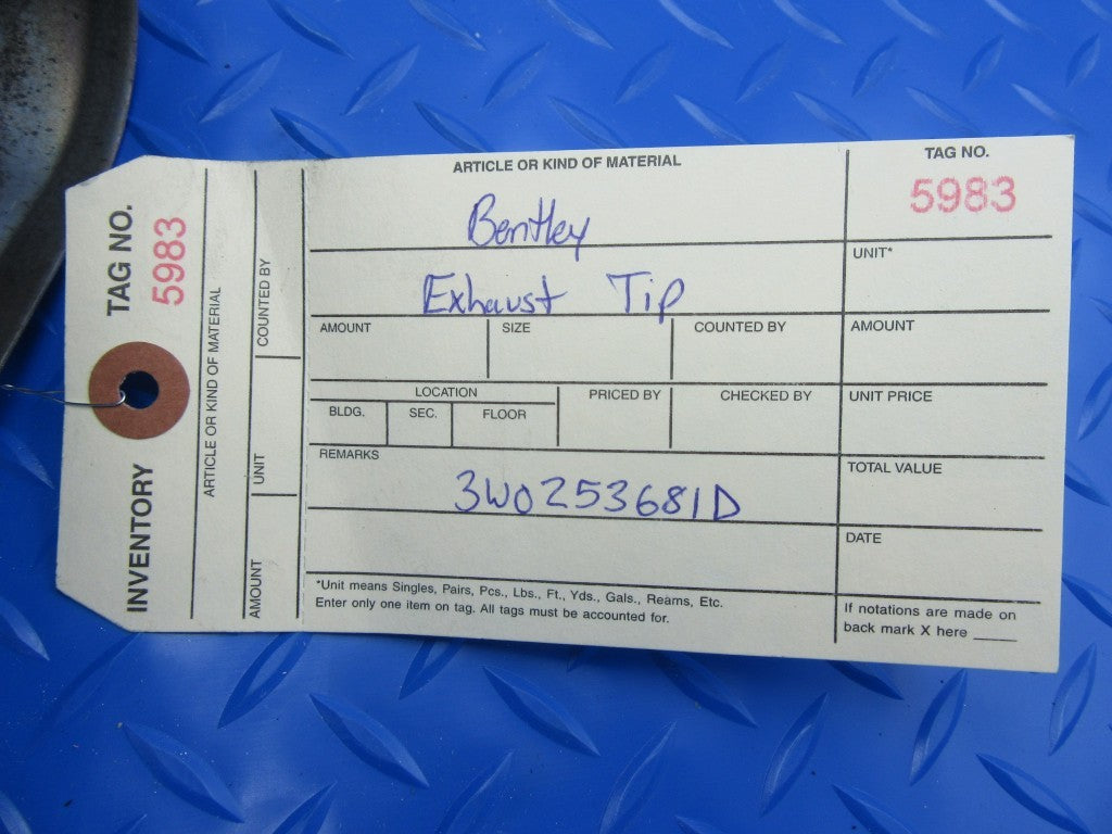 Bentley Flying Spur GT GTC left exhaust tip #5983