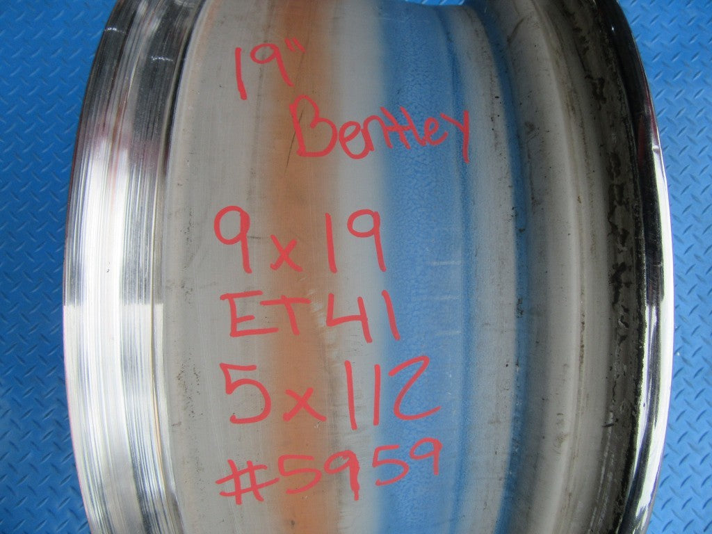 19" Bentley Continental Flying Spur GT GTC chrome wheel rim #5959