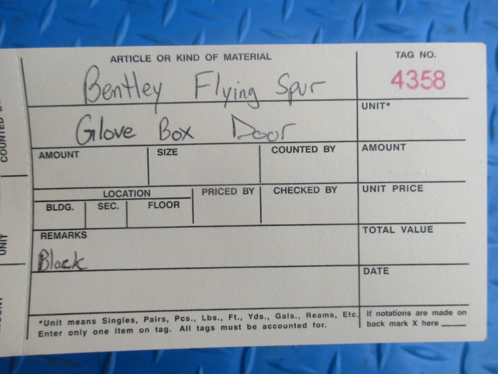 Bentley Continental GT glove box door #4358