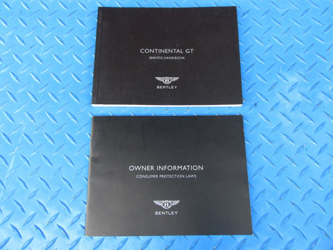 Bentley Continental GT service handbook and consumer protection booklet #0103