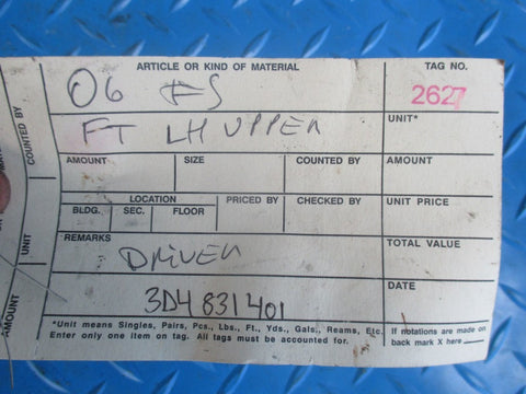 Bentley Flying Spur GT GTC left driver side front door upper hinge #2627