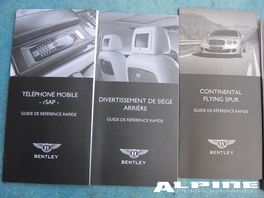 Bentley Continentyal Flying Spur owners manual - in French