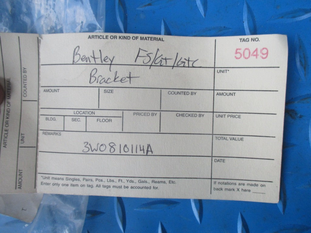 Bentley Flying Spur GT GTC front clip frame right bracket #5049