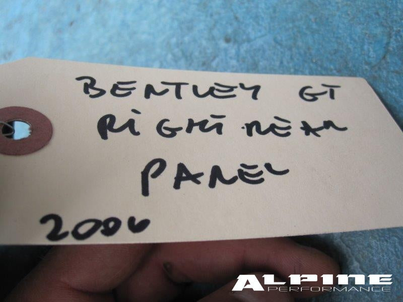 Bentley Continental GT right rear passenger side panel