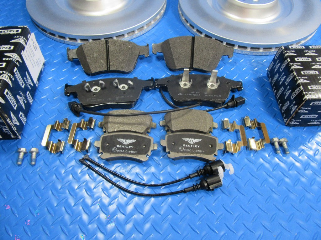 Bentley Gt GTc Flying Spur brake pads & rotors complete set front rear #5837