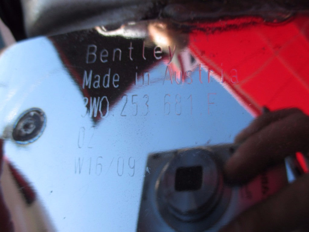Bentley Continental Gt Gtc Flying Spur Speed left driver side exhaust tip