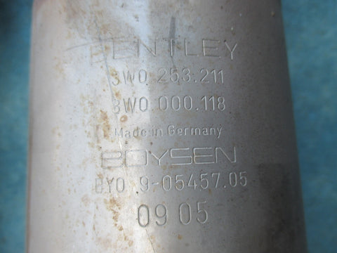 Bentley Continental Flying Spur mid exhaust pipes cats 3951