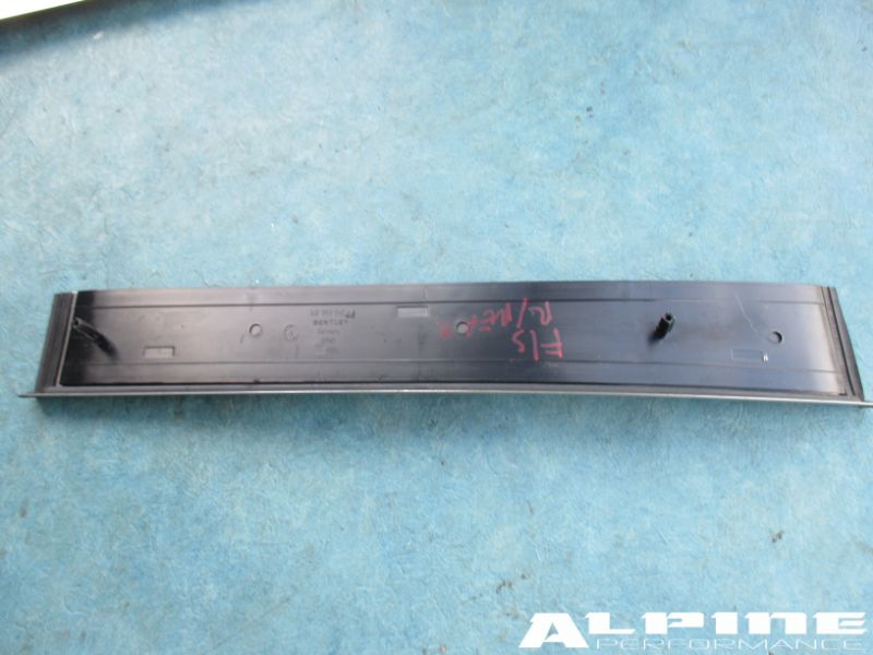 Bentley Continental Flying Spur right rear door sill trim emblem plate
