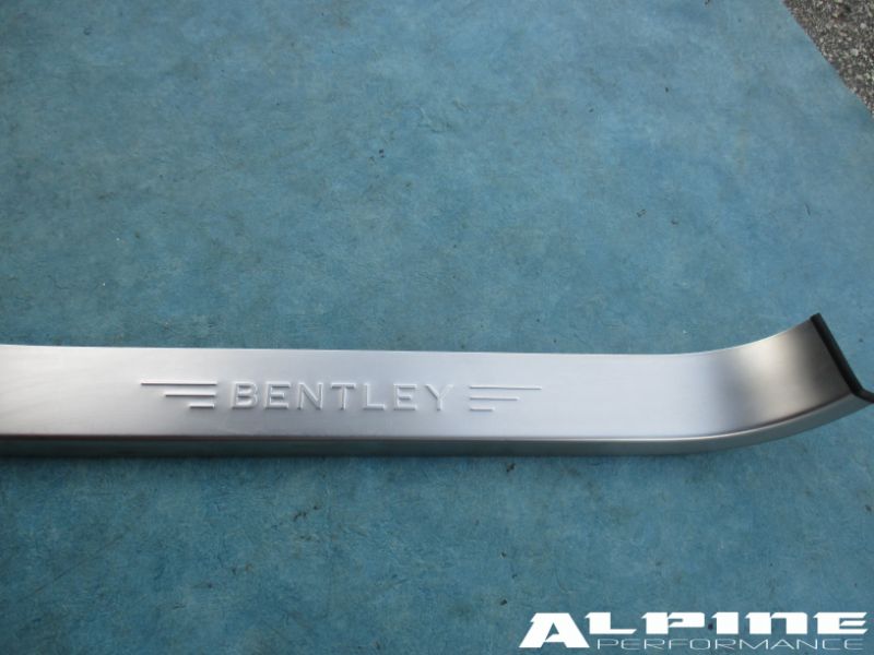 Bentley Continental Flying Spur right front door sill trim emblem plate