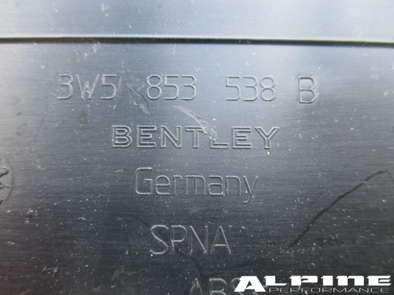 Bentley Continental Flying Spur right front door sill trim emblem plate