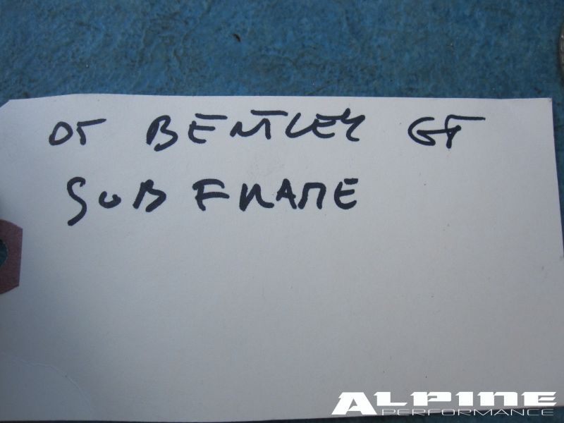 Bentley Continental GT GTC engine cradle subframe