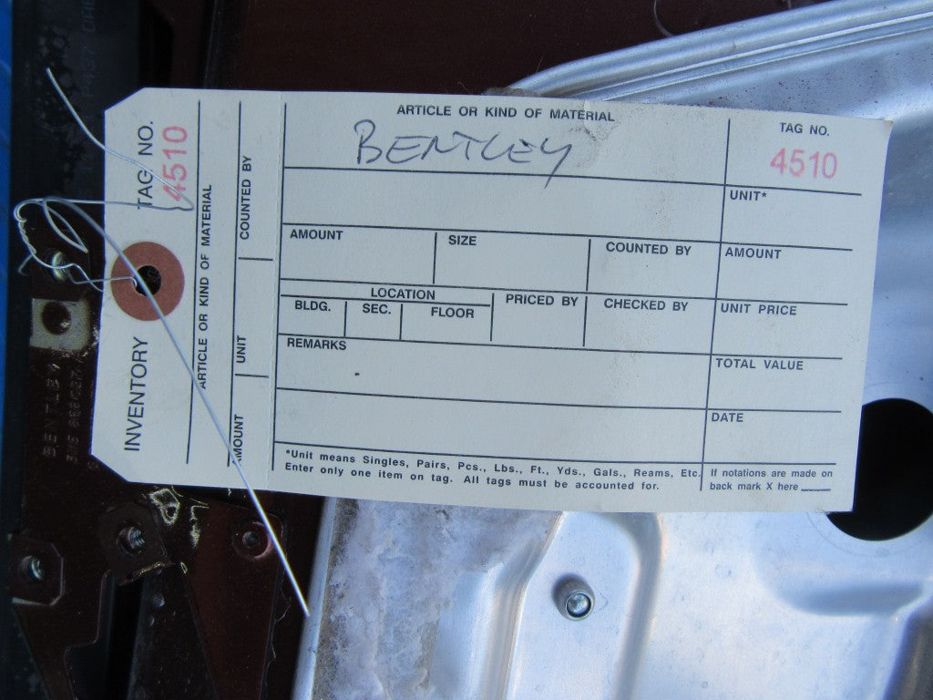 Bentley Continental Flying Spur left driver side rear door #4510