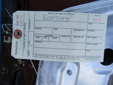 Bentley Continental Flying Spur left driver side rear door #4510