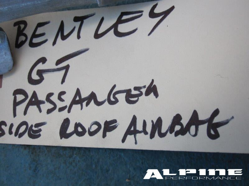 Bentley Continental GT roof curtain head Air Bag