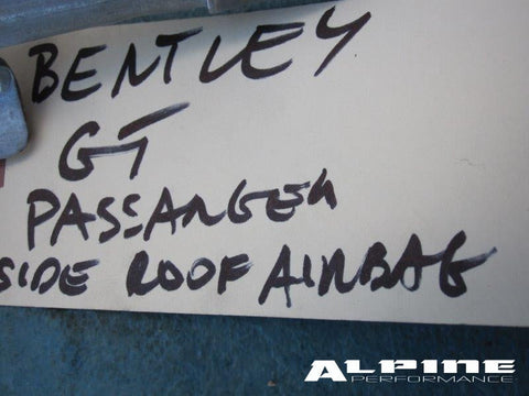 Bentley Continental GT roof curtain head Air Bag
