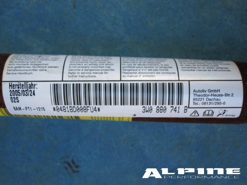 Bentley Continental GT roof curtain Air Bag