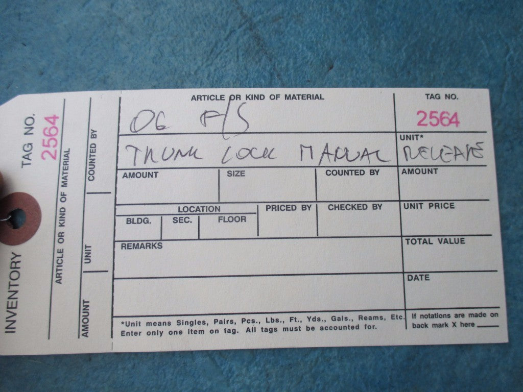 Bentley Flying Spur boot trunk manual lock latch release used