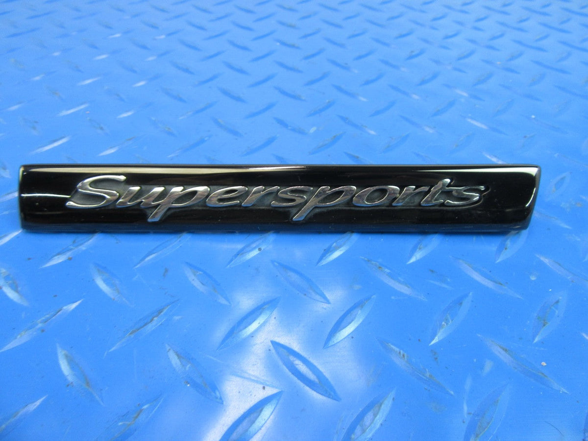 Bentley Continental Supersports fender name plate badge #2546