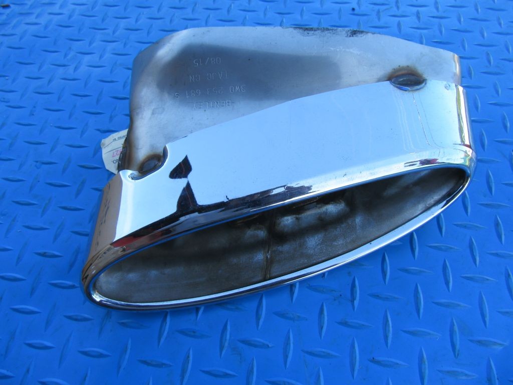 Bentley Continental Gt Gtc left driver side exhaust tip #1927