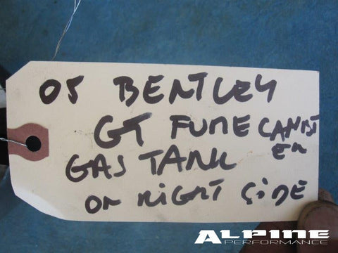 Bentley Continental Gt Gtc Flying Spur fuel compensation tank