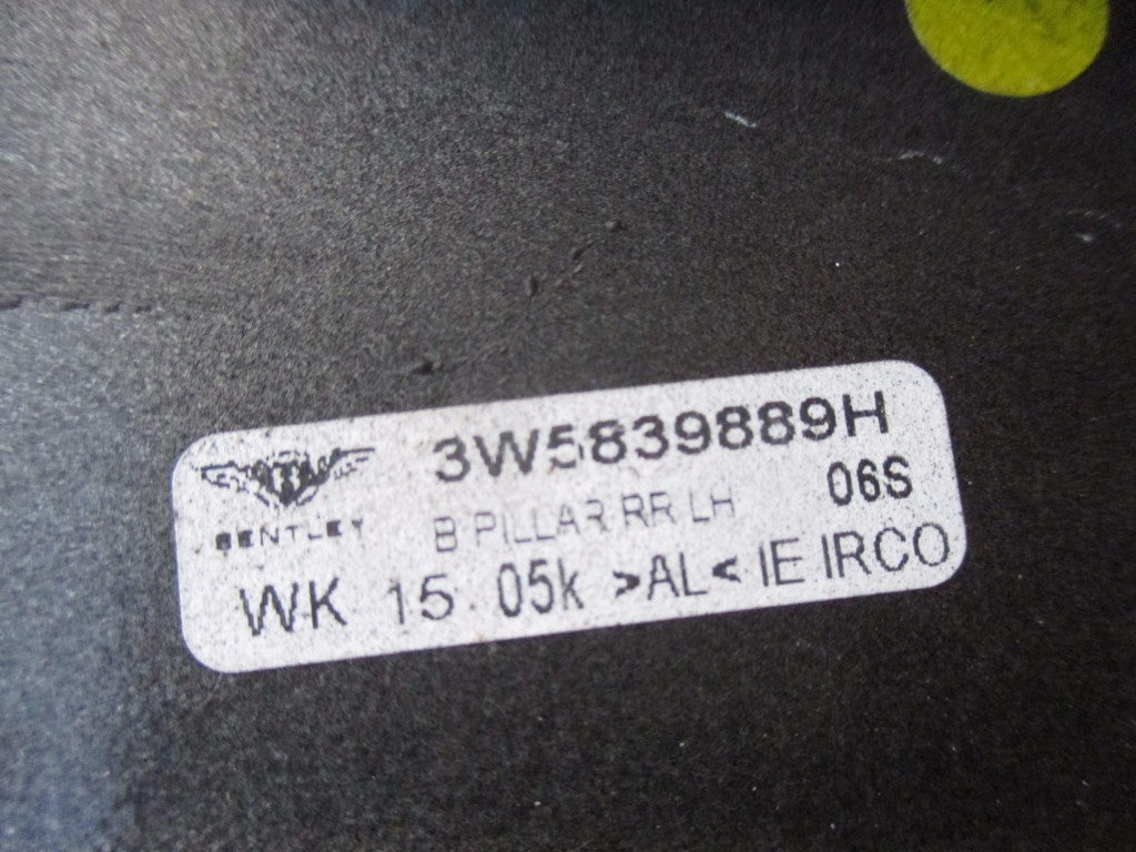 Bentley Flying Spur left rear door B pillar moulding trim oem