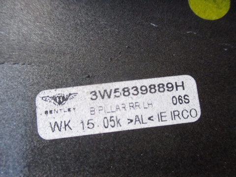 Bentley Flying Spur left rear door B pillar moulding trim oem