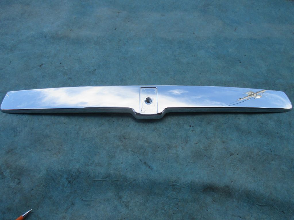 Rolls Royce Ghost trunk lid boot finishing plate trim