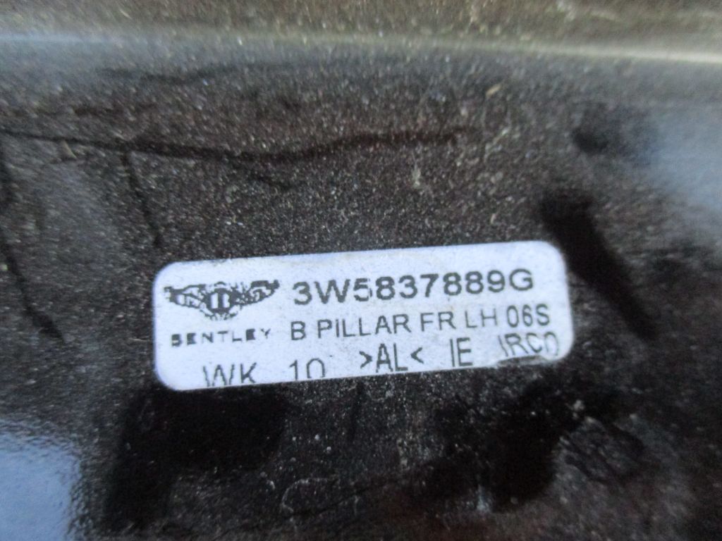 Bentley Continental Flying Spur left front door B pillar moulding trim