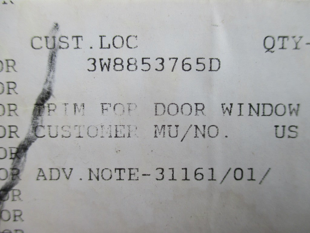 Bentley GT left door rear chrome window moulding trim #5463