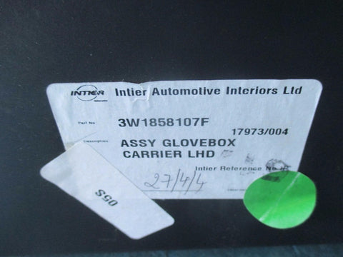 Bentley Continental Gtc Gt Flying Spur complete glove box compartment  black