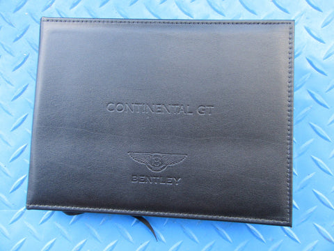 Bentley Continental GT V8 owner's manual guide service handbook #0698