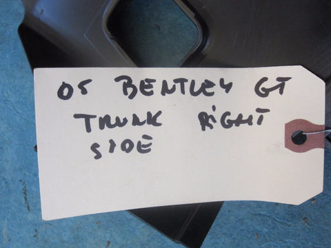 Bentley Continental Gt trunk rear trim panel black
